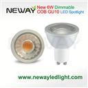 Dimmable 6W GU10 COB LED Spot light