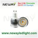 Dimmable COB indoor  LED Spot light  4W GU10