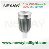 Dimmable 10W LED Spotlight  COB  GU10