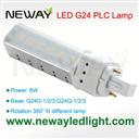 6W G24 Lamp Base PLC LED Light Bulb replace 13W CFL