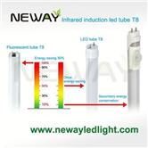 low people-traffic lighting sensor led t8 tube light bulb fixtures