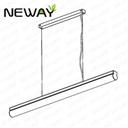 24W36W48W60W 60mm Dia. Suspended Linear LED Tube Pendant Light Fixture