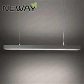 96W144W192W 2Lines Suspended Linear LED Up Down Lighting Fixtures