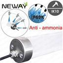IP69K Anti-ammonia Hot steam scour LED Tube 20W 40W 60W